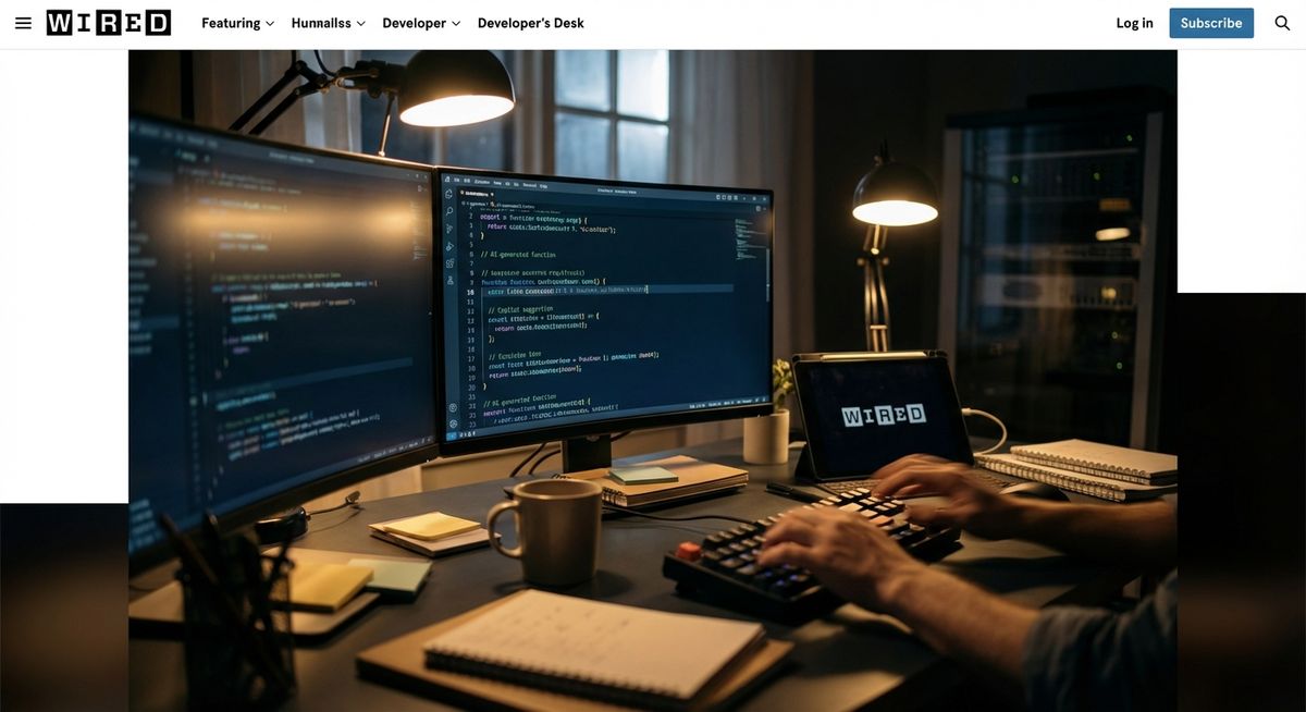 Entwickler-Workspace mit mehreren Code-Editoren und KI-generiertem Code